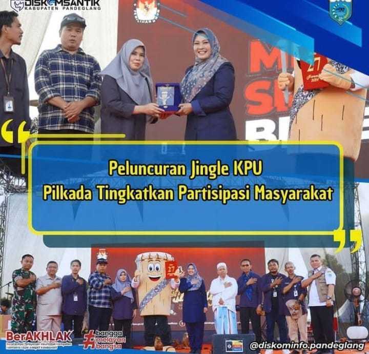 Bupati Pandeglang Hadiri Acara Peluncuran Maskot dan Jingle Pilkada Serentak 2024