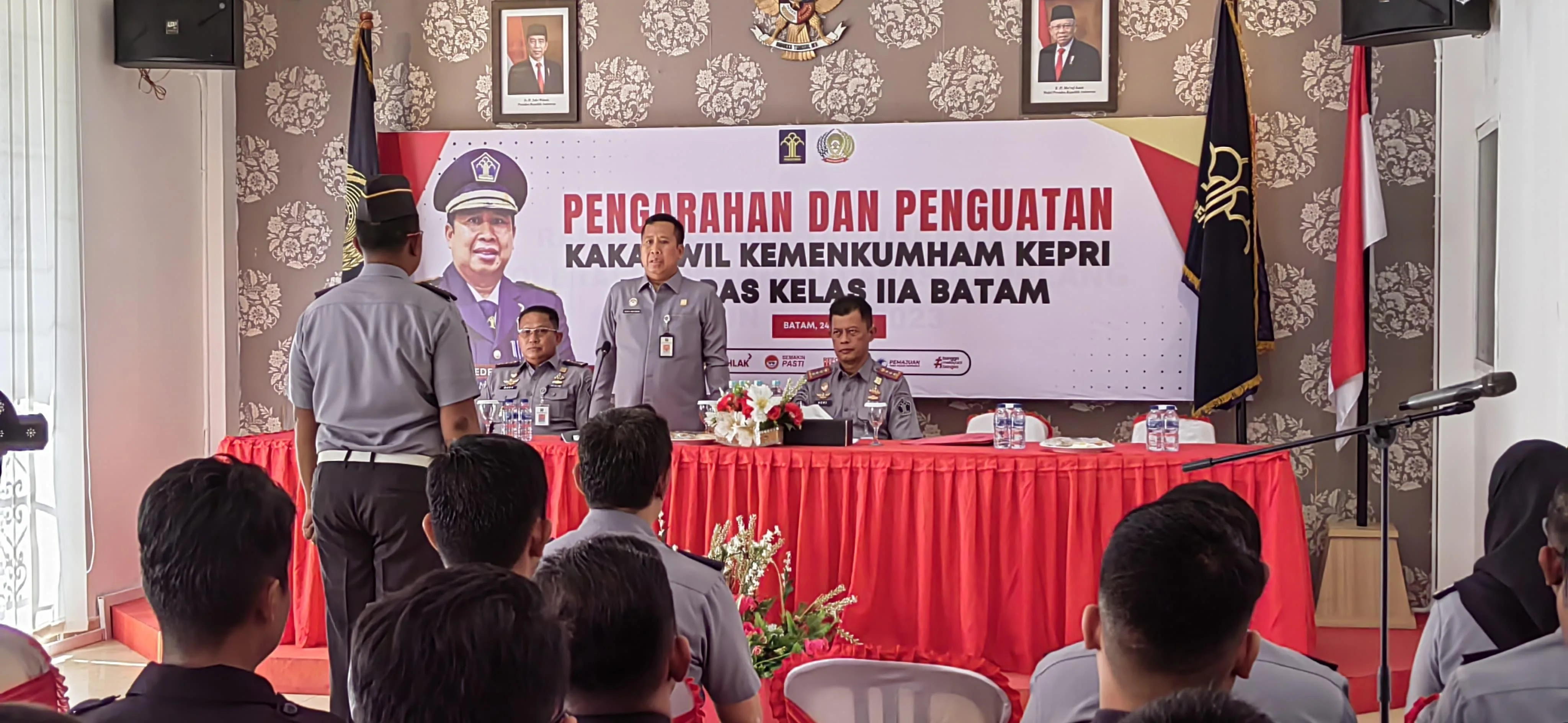 Kakanwil berikan Pengarahan dan Penguatan Pegawai Lapas Batam