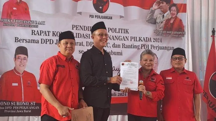 Ayep Zaki Resmi Terima Surat Tugas dari PDIP untuk Pilkada Kota Sukabumi